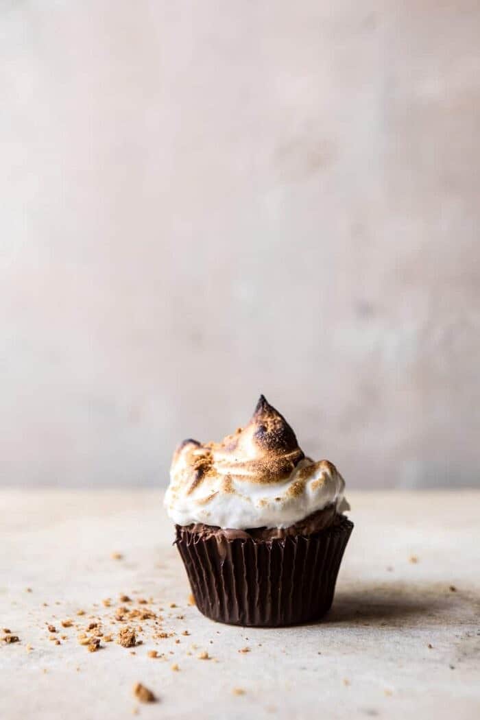 Toasted S'more Chocolate Ice Cream Cups | halfbakedharvest.com #icecream #summerrecipes #smore