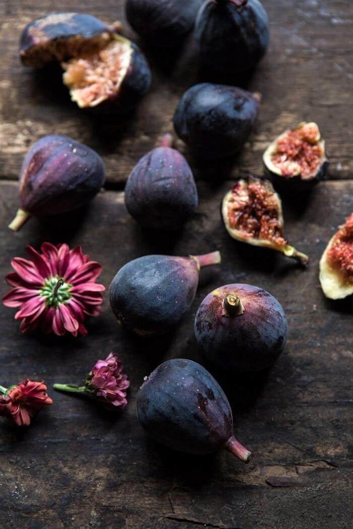 Fig Bourbon Cider Smash | halfbakedharvest.com #cocktial #drink #figs #bourbon #fallrecipes #autumn raw figs