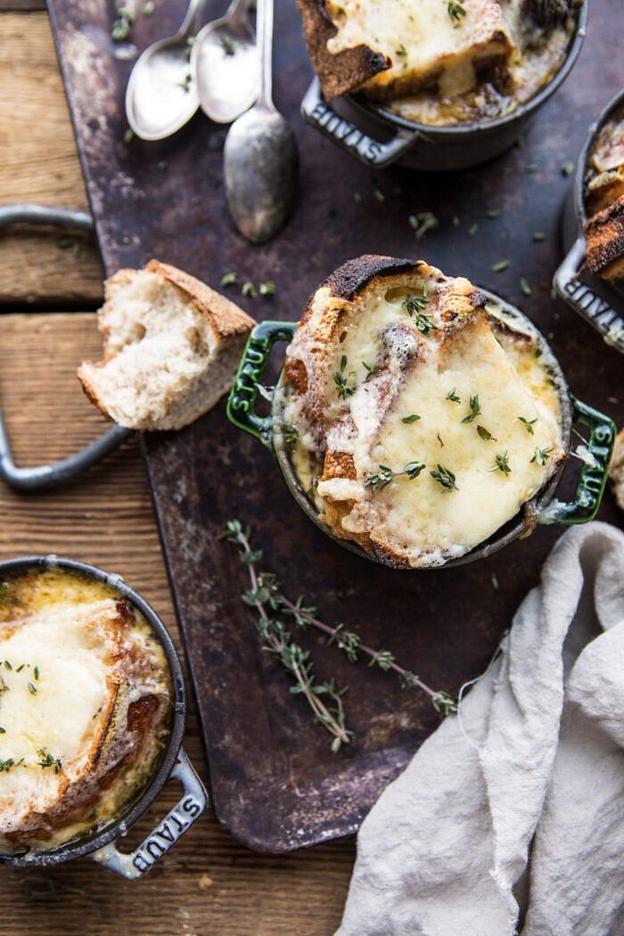 Herby French Shallot Soup | halfbakedharvest.com #french #soup #fallrecipes #cozyrecipes #familyrecipes