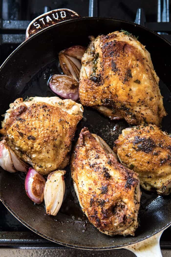 chicken in skillet 