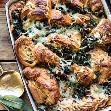 Herby Mushroom Croissant Stuffing | halfbakedharvest.com #stuffing #thanksgiving #easyrecipes #croissants