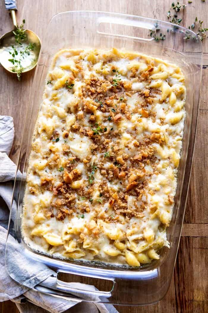 Baked Brie Mac and Cheese | halfbakedharvest.com #macandcheese #brie #pasta