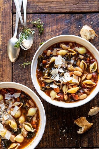 Instant Pot Pasta e Fagioli | halfbakedharvest.com #instantpot #soup #healthyrecipes