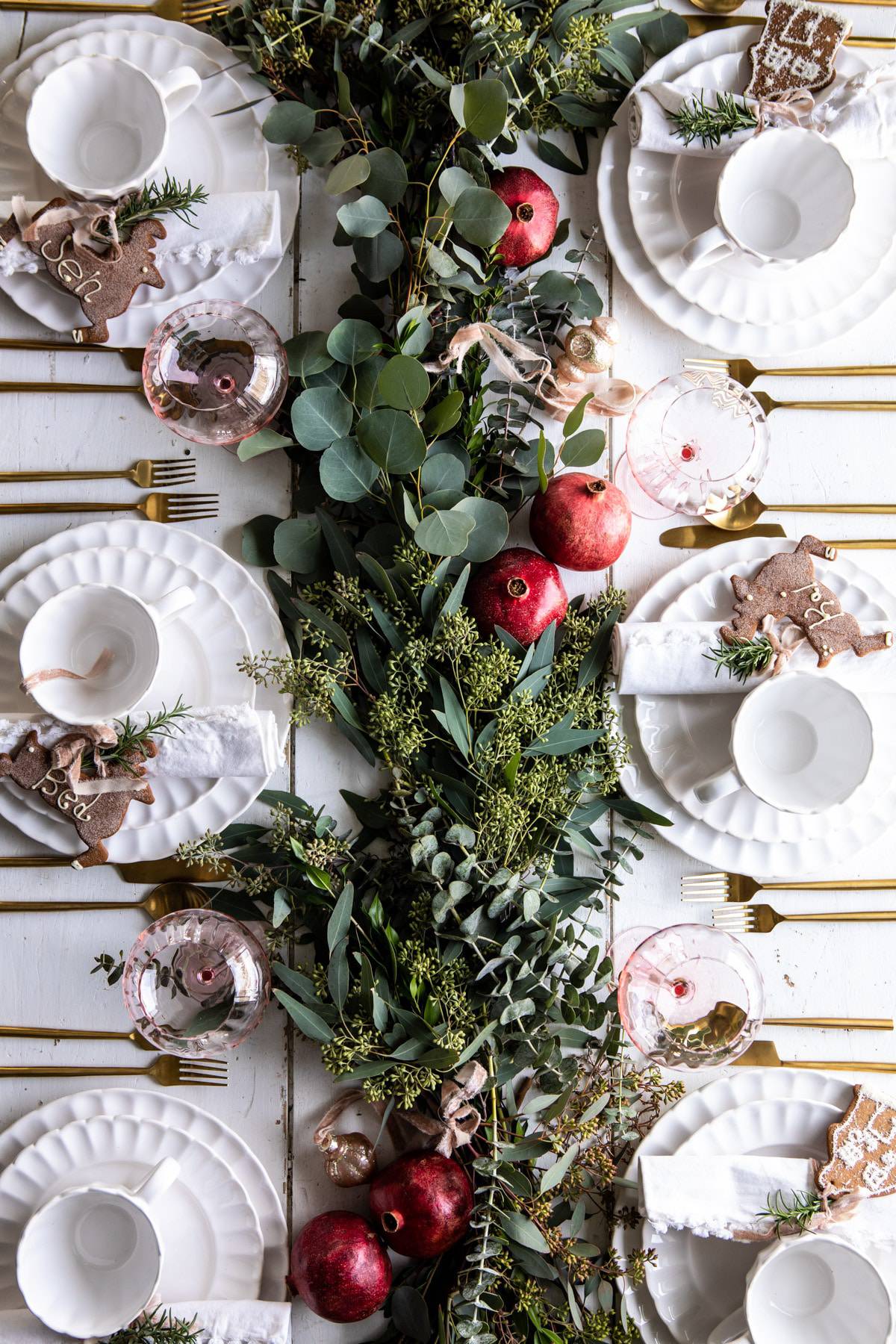 An Easy Christmas Tablescape | halfbakedharvest.com #christmas #tablescape #holiday #dinner