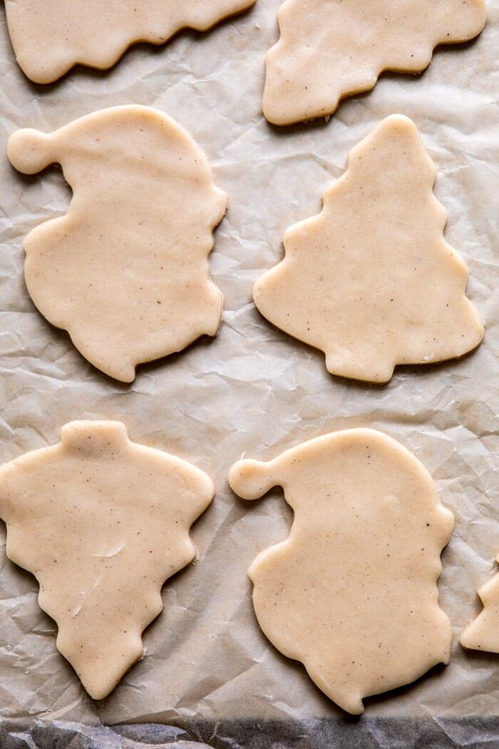 Chai Spiced Santa Cookies before baking
