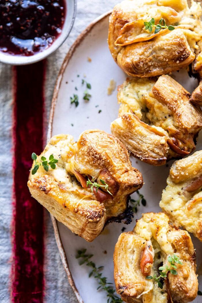 Easy Cheese and Prosciutto Croissants | halfbakedharvest.com #quick #simple #Christmas #holiday #brunch #breakfast #appetizer