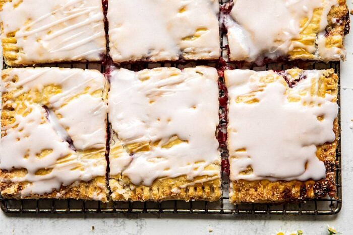horizontal photo of Giant Strawberries n' Cream Pop Tart