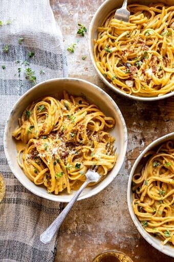 Creamy Butternut Squash Alla Vodka Pasta | halfbakedharvest.com #butternutsquash #pasta #fallrecipes #autumnrecipes