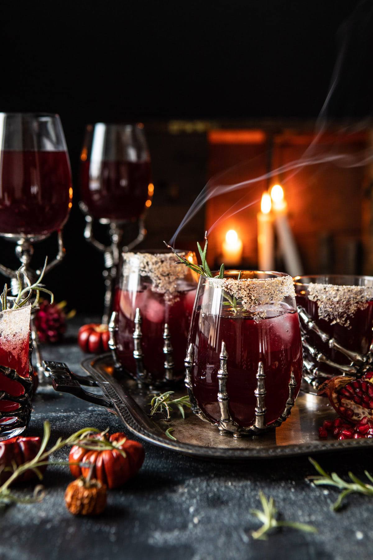 Sleepy Hollow Cocktail | halfbakedharvest.com #halloween #cocktails #tequila