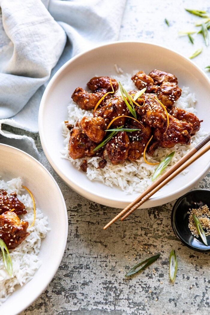 Sesame Ginger Orange Chicken | halfbakedharvest.com