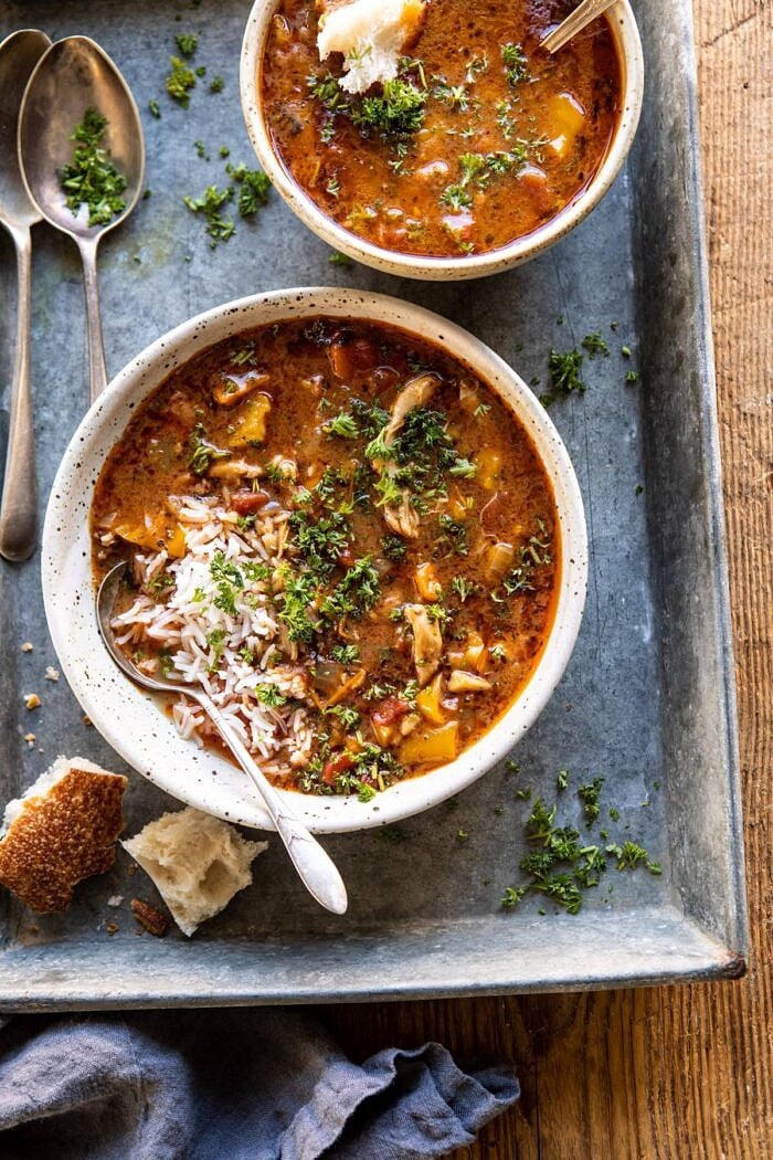 overhead photo of Instant Gumbo