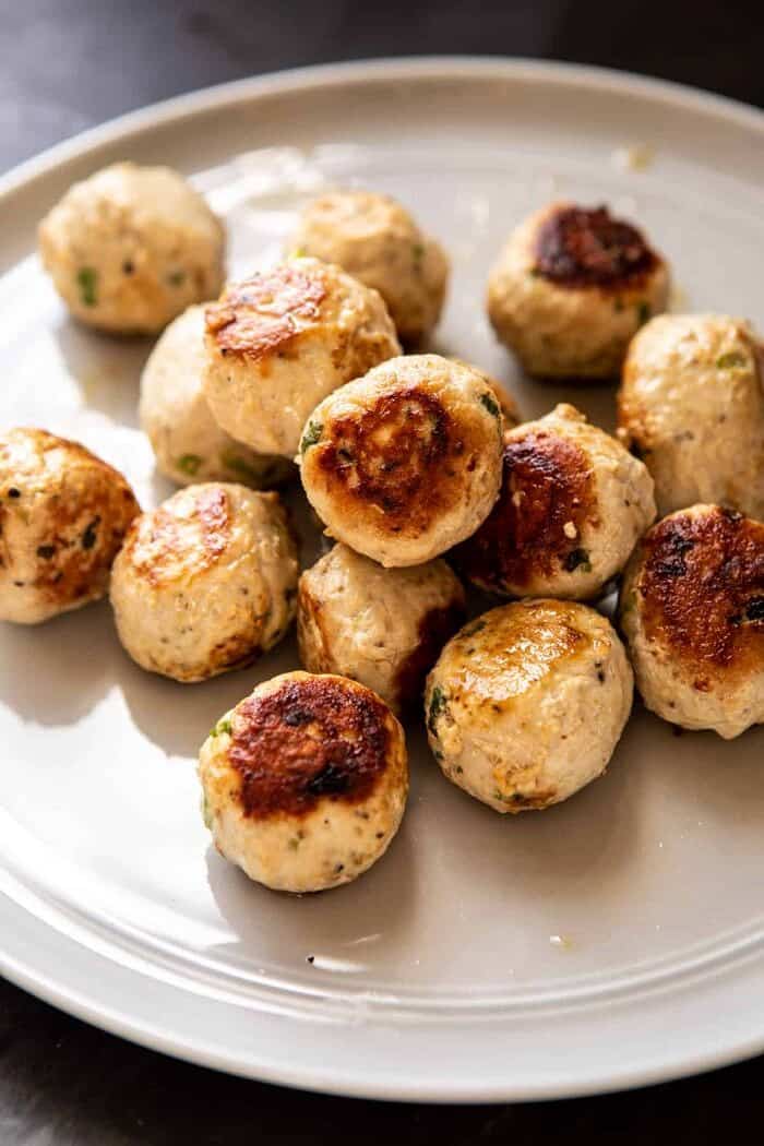 meatballs after searing