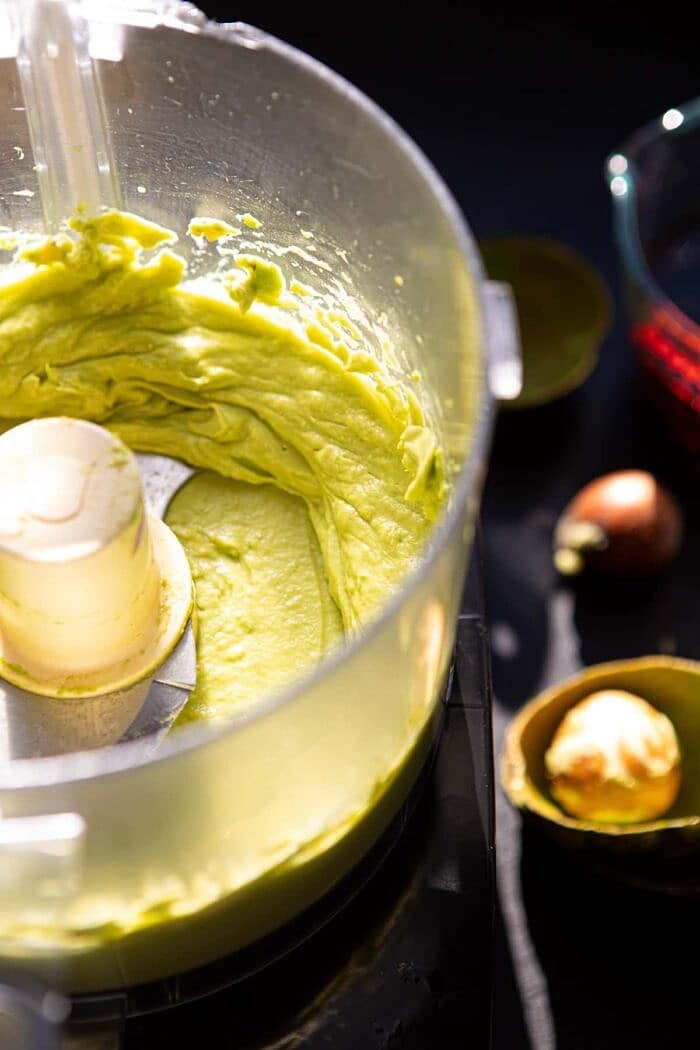 Fudgy Avocado Brownies with Chocolate Fudge Frosting | halfbakedharvest.com #brownies #healthy