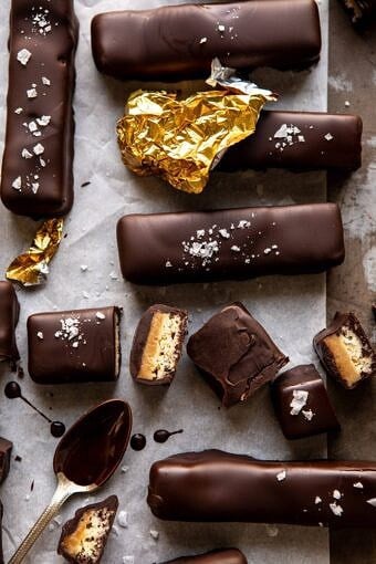 Homemade Vegan Twix Bars | halfbakedharvest.com #vegan #chocolatebar