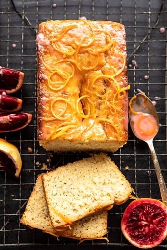 Lemon Poppyseed Cake with Citrus Honey Glaze | halfbakedharvest.com #lemon #cake #winter