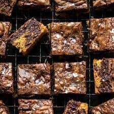 Salted Cookie Crinkle Top Brownies | halfbakedharvest.com