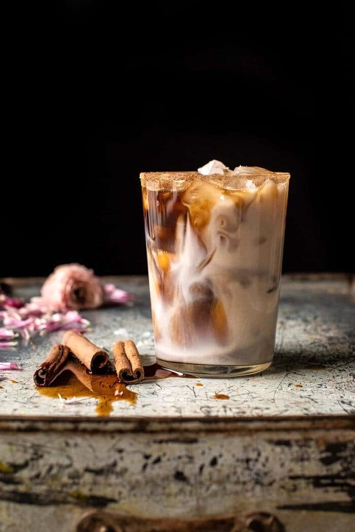 Dirty Horchata | halfbakedharvest.com side angled photo of Dirty Horchata