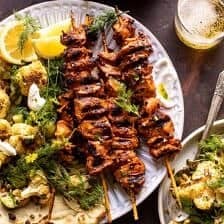 Lebanese Chicken with Charred Lemon Cauliflower | halfbakedharvest.com