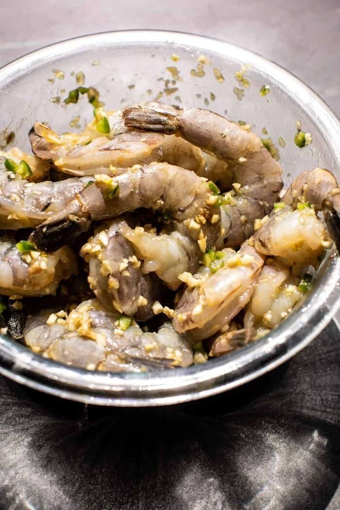 prep photo of 20 Minute Honey Garlic Butter Shrimp before cooking 