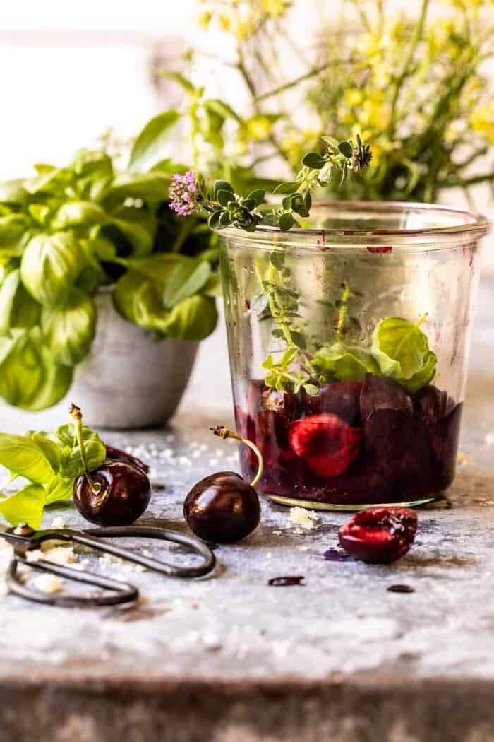 Garden Cherry Bourbon Smash | halfbakedharvest.com