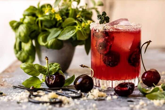 Garden Cherry Bourbon Smash | halfbakedharvest.com Garden Cherry Bourbon Smash | halfbakedharvest.com