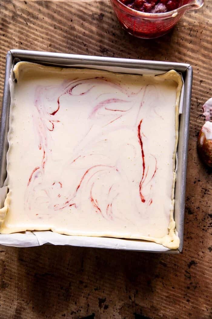 Simple Strawberry Chamomile Cheesecake | halfbakedharvest.com