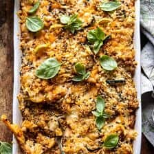 Cheesy Zucchini Chicken and Rice Bake | halfbakedharvest.com