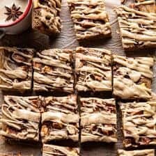 Brown Butter Apple Blondies with Cinnamon Maple Glaze | halfbakedharvest.com