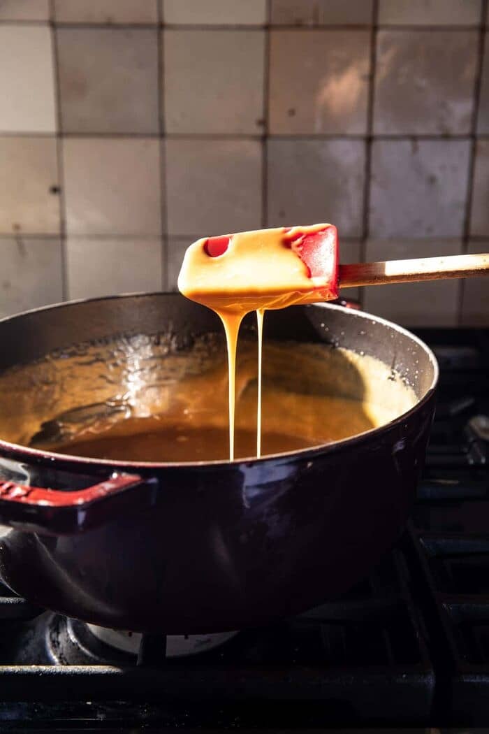 prep photo of cooking caramel