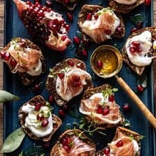 Honey Whipped Ricotta and Prosciutto Crackers | halfbakedharvest.com
