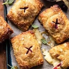 Pastry Wrapped Cranberry Baked Brie Bites | halfbakedharvest.com