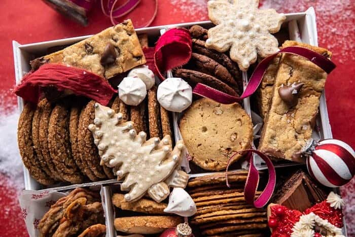 overhead horizontal photo of 2020 Holiday Cookie Box 