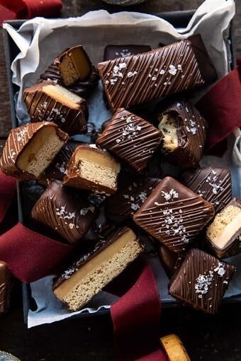 Chocolate Covered Brown Butter Millionaire’s Bars | halfbakedharvet.com