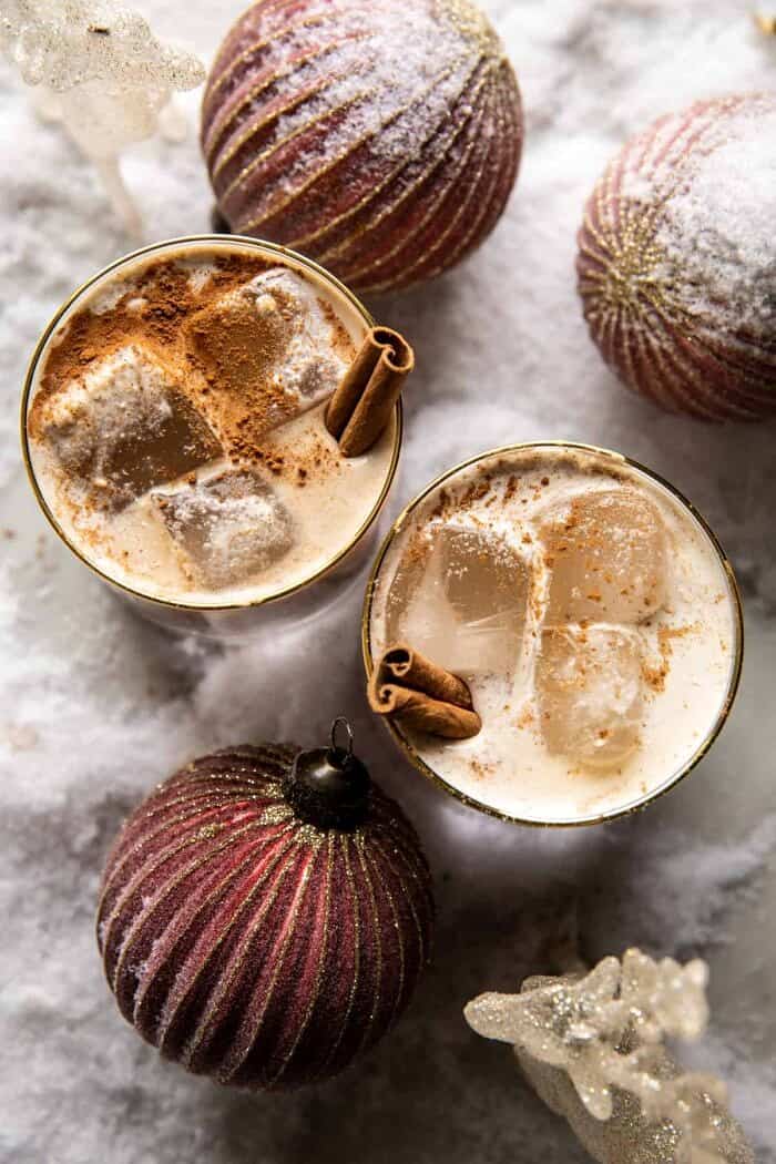 overhead photo of Creamy Coconut White Russian 
