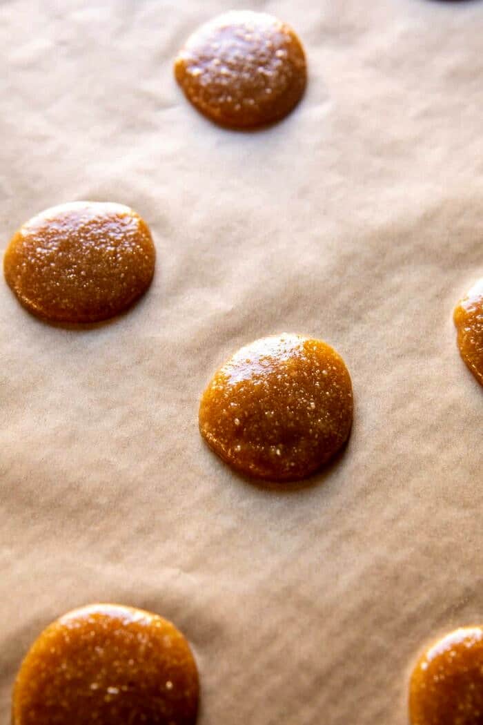 Easy Hot Chocolate Lace Cookies | halfbakedharvest.com prep photo of cookie dough