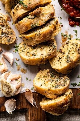 Easy Pull Apart Garlic Parmesan Bread | halfbakedharvest.com