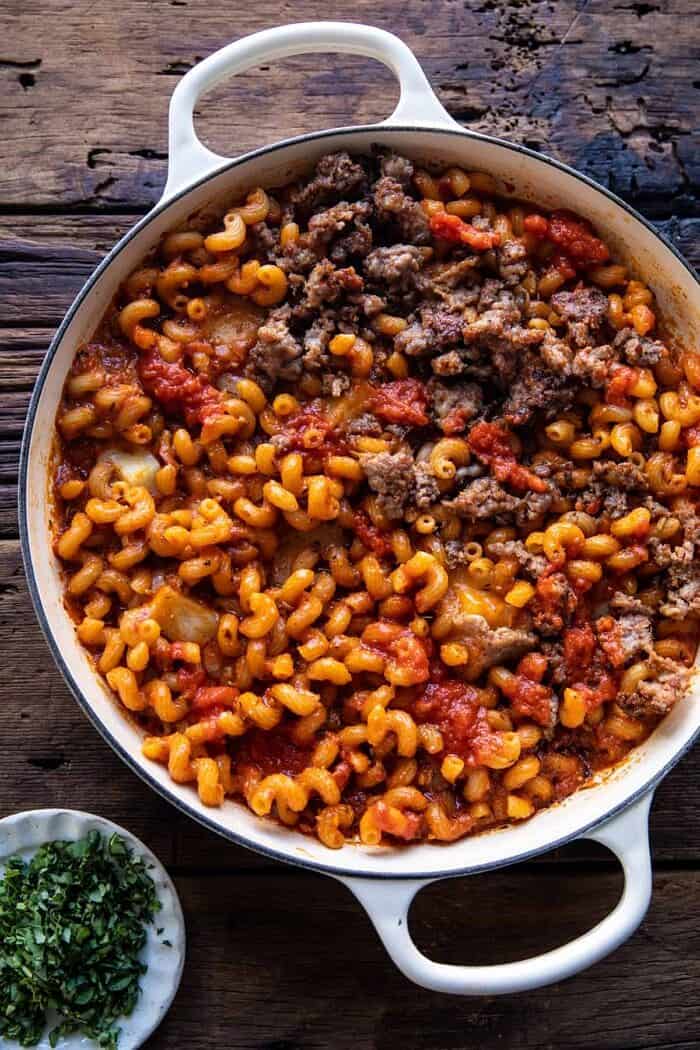 prep photo of pasta before baking