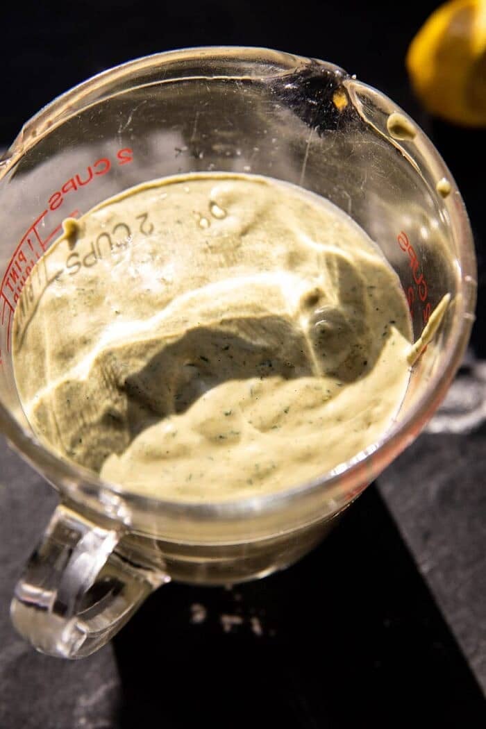 prep photo of Garlicky Green Tahini 