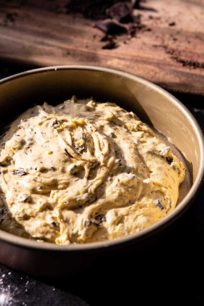 Vanilla Tiramisu Cake | halfbakedharvest.com prep photo of Vanilla Tiramisu Cake before baking