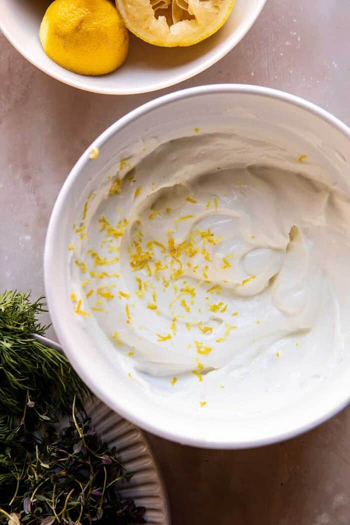 prep photo of Lemony Yogurt 