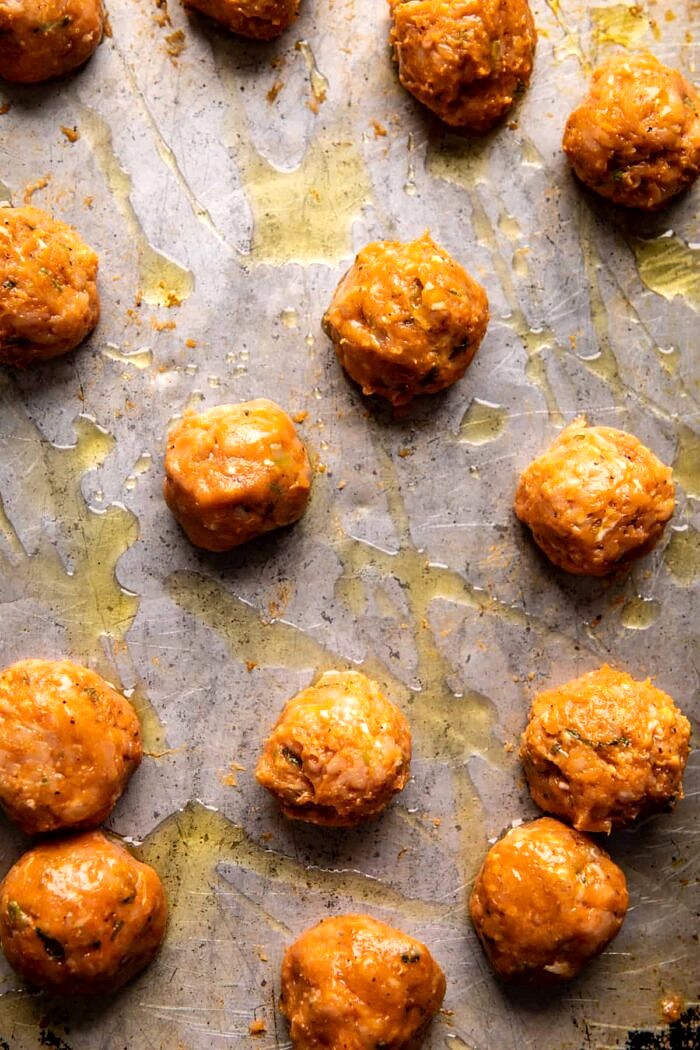 meatballs before baking