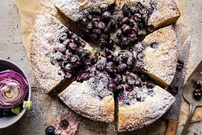 Blueberry Lemon Poppy Seed Crème Cake halfbakedharvest.com