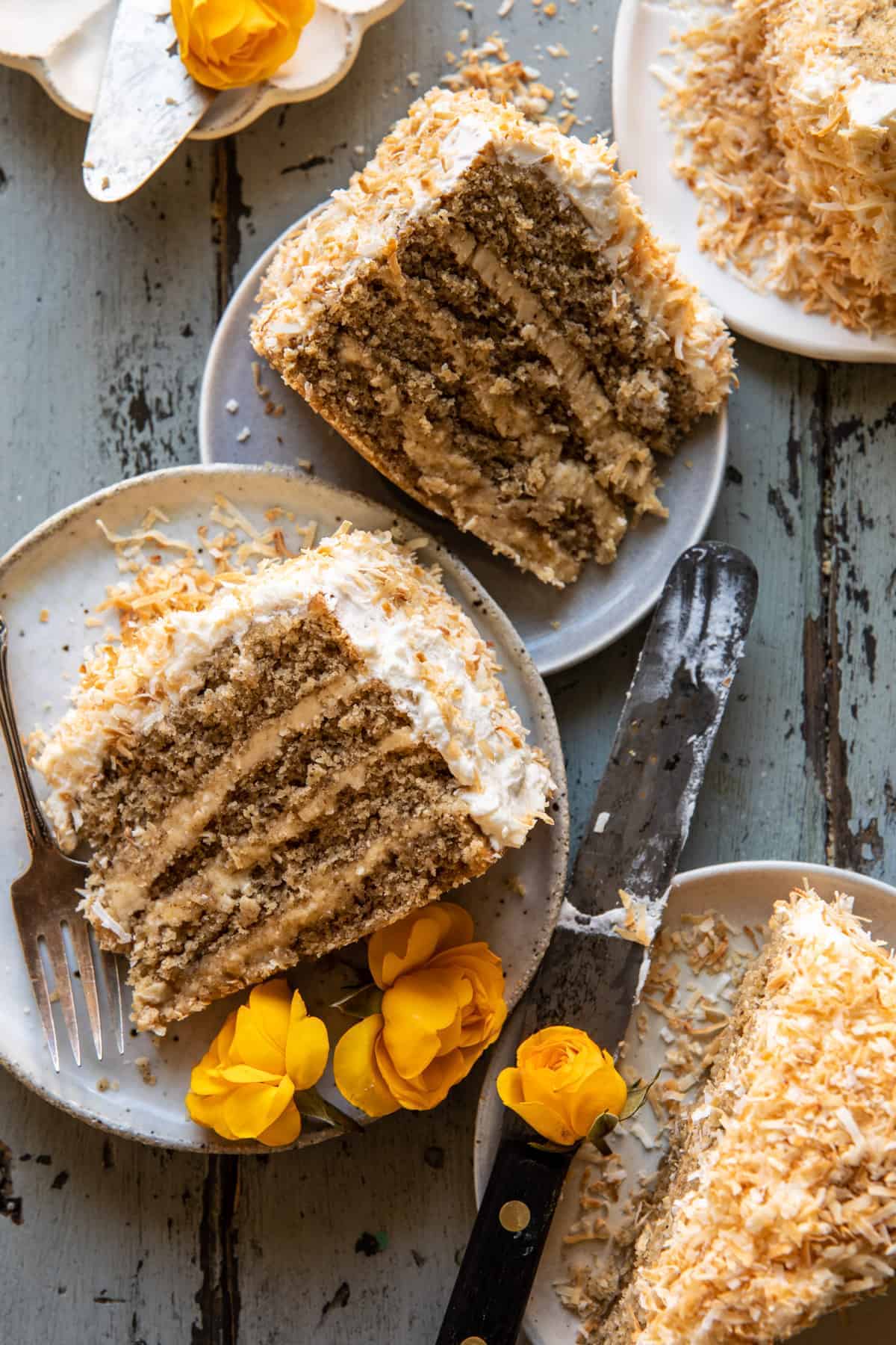 Coconut Pecan Caramel Butter Cake | halfbakedharvest.com