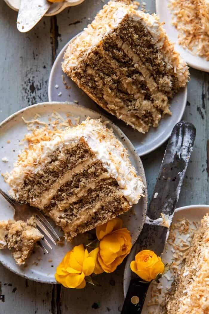 Coconut Pecan Caramel Butter Cake | halfbakedharvest.com
