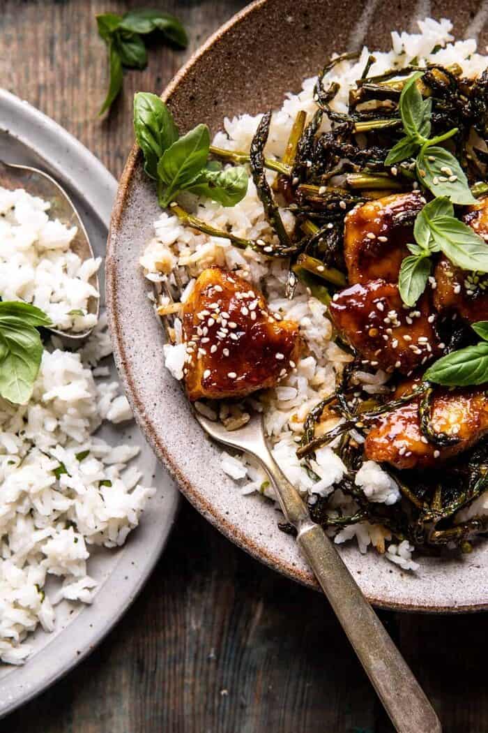 Sheet Pan 30 Minute Sticky Apricot Chicken | halfbakedharvest.com