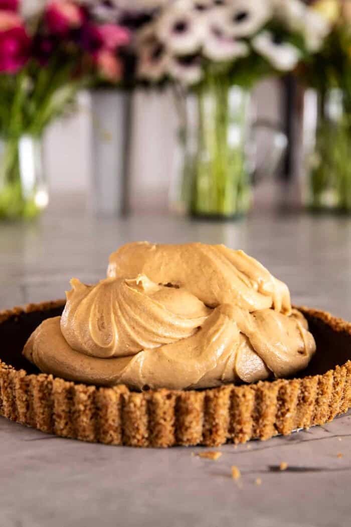 Vintage Chocolate Peanut Butter Pie | halfbakedharvest.com