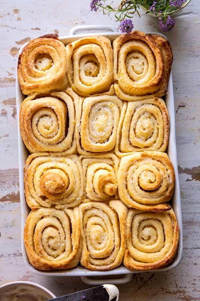 Lemon Sugar Rolls before icing 
