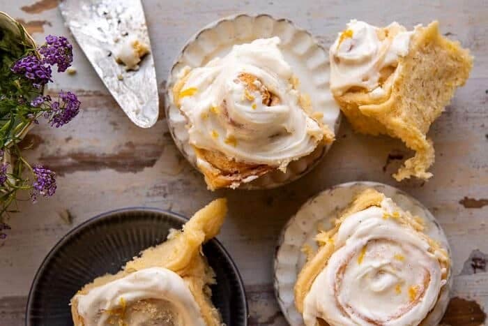 Lemon Sugar Rolls with Vanilla Cream Cheese Icing | halfbakedharvest.com