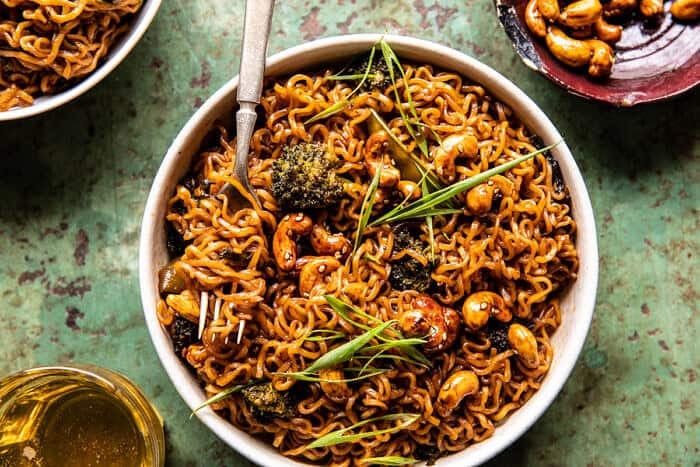 20 Minute Stir Fried Honey Ginger Sesame Noodles | halfbakedharvest.com
