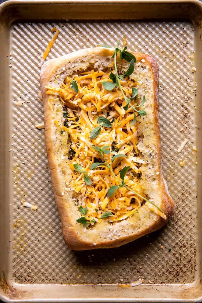 Baked Cheddar Pesto Egg Boats | halfbakedharvest.com